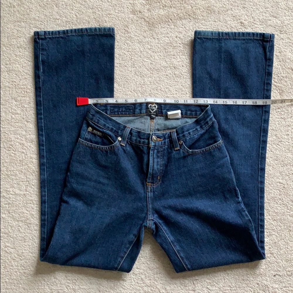 Vintage XOXO Dark Wash Bootleg Jeans SZ 3/4